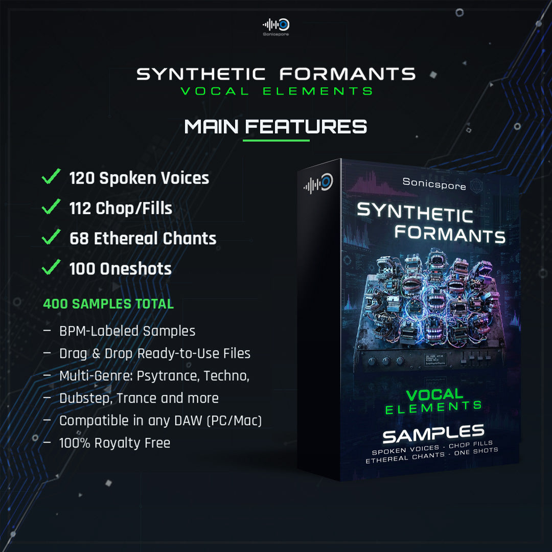SYNTHETIC FORMANTS - Vocal Elements - Samples