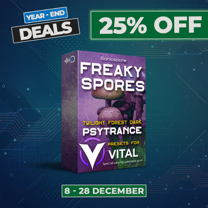 FREAKY SPORES - Psytrance Vital Presets / Midi