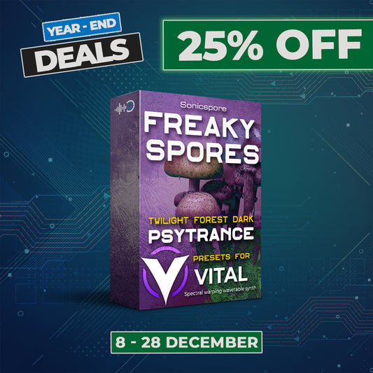 FREAKY SPORES - Psytrance Vital Presets / Midi