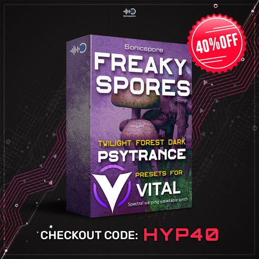 Sonicspore - FREAKY SPORES - Psytrance (Vital Presets & Midi)