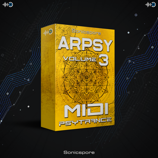 Sonicspore - ARPSY 3 - Psytrance  Arpeggios (MIDI)