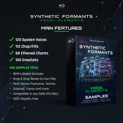 SYNTHETIC FORMANTS - Vocal Elements - Samples
