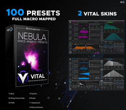 110 Space Ambient Presets for Vital Synthesizer