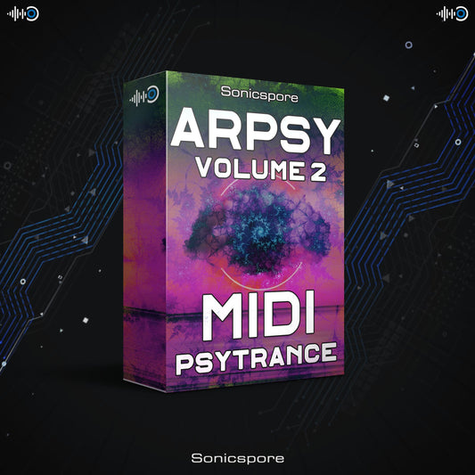 Sonicspore - ARPSY VOL 2 -  Psytrance Arpeggios (MIDI)