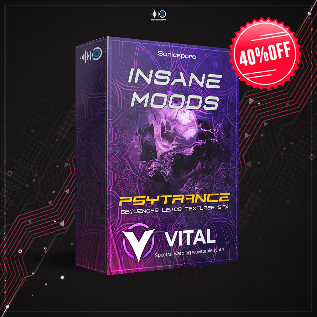 Psytrance Vital Preset Soundbank INSANE MOODS – Sonicspore Sounds