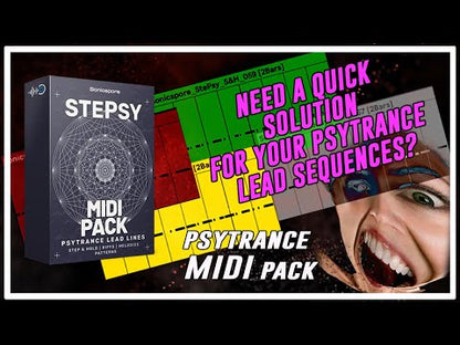 Sonicspore - STEPSY - Psytrance Lead Lines (MIDI)