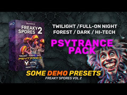 psytrance preset vital vst freaky spores 2 soundbank