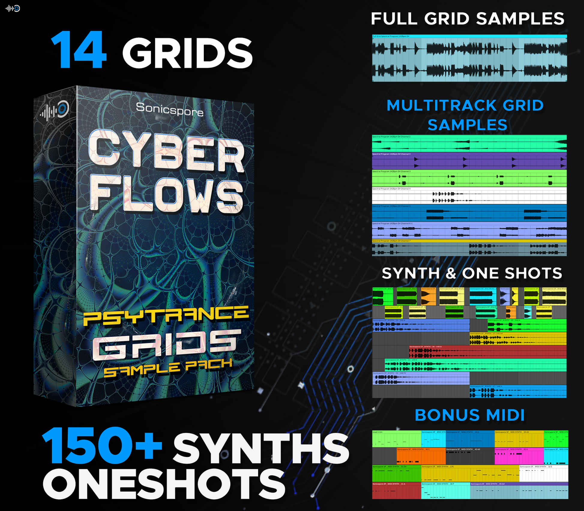 322 Professional Psytrance Grid Samples Library