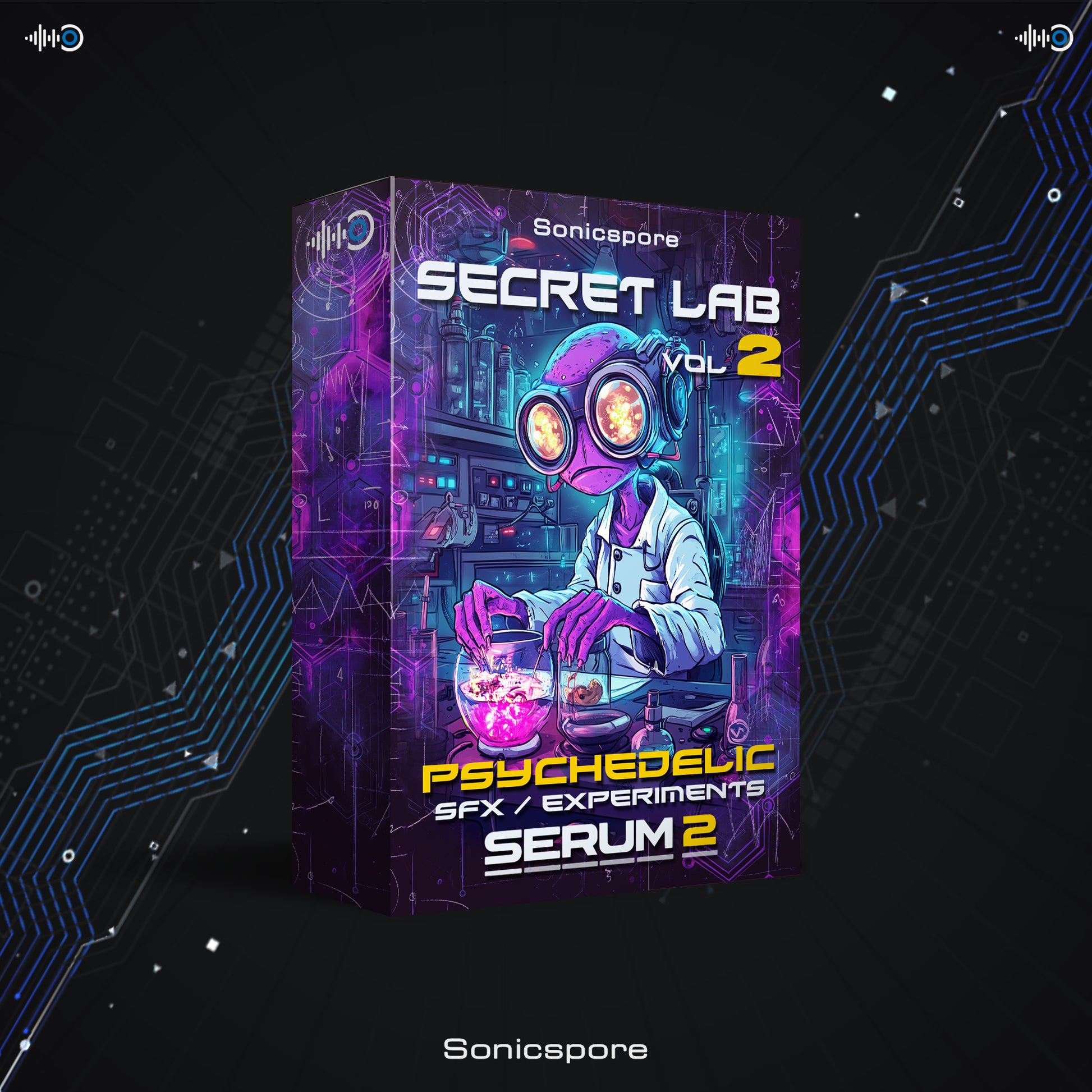 Electronic music sound effects PRESET PACK FOR serum-2-vst Secret lab vol 2 Sonicspore