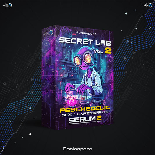 Electronic music sound effects PRESET PACK FOR serum-2-vst Secret lab vol 2 Sonicspore