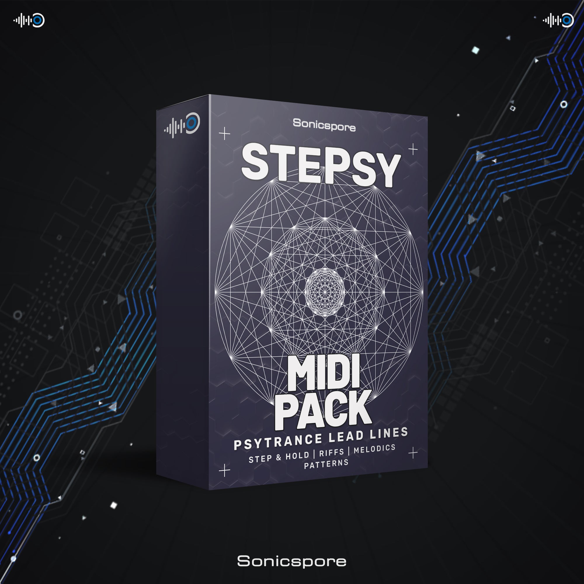 Psytrance Midi Loops - Sequence Patterns STEPSY – Sonicspore Sounds